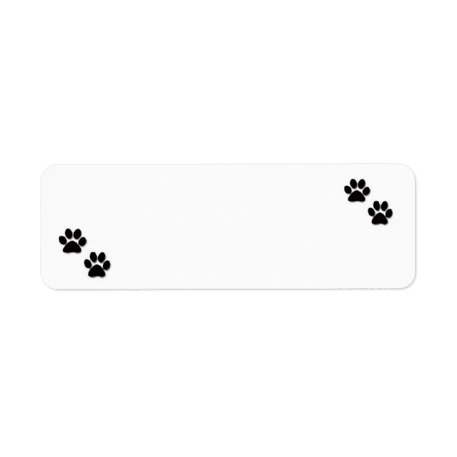 "Pawprints" Address Labels (Front)