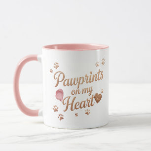 Pawprints on My Heart Combo Mug – Pet Lover