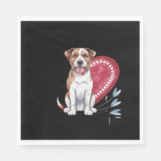 Pawprints on My Heart Dog Napkin