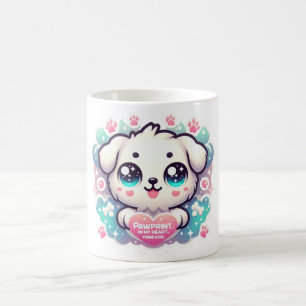 Pawprints on My Heart, Forever Kawaii Puppy Mug