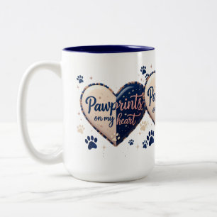 Pawprints on My Heart Mug – 15oz Pet Lover Gift