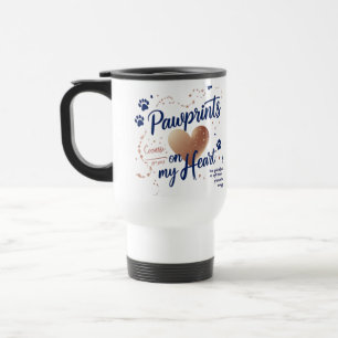 Pawprints on My Heart – Pet Lover Travel Mug
