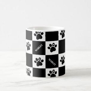 Pawprints With Hearts  Coffee Mug