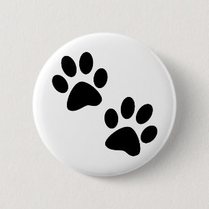 Paws 6 Cm Round Badge