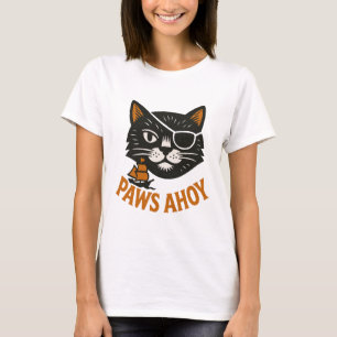 Paws Ahoy Pirate Cat T-Shirt