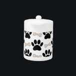 Paws And Bones Pattern<br><div class="desc">A pattern made of puppy paws and bones. 
Cartoon style design.</div>