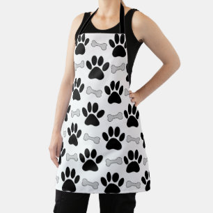 Paws And Bones Pattern Adult Apron