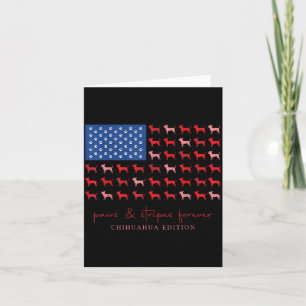 Paws And Es Forever Chihuahua Usa Flag 4th Of July Card
