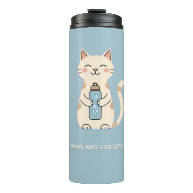 Paws and Hydrate Thermal Tumbler (Front)