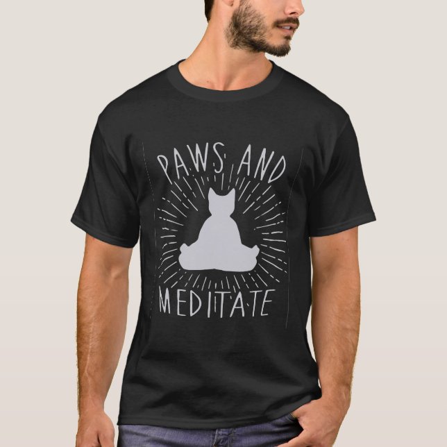 Paws And Meditate Active T-Shirt (Front)