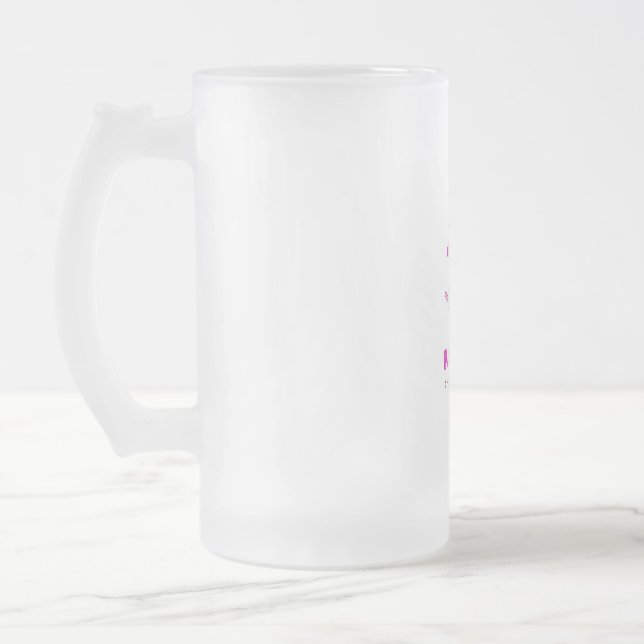 Paws and Potions Beaker Frosted Glass Beer Mug (Left)