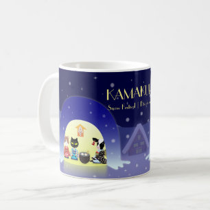 Paws and Purity: Edneko's Kamakura Festivity with  Coffee Mug