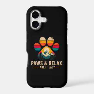 Paws and Relax Take It Easy Vintage Mountains Dog