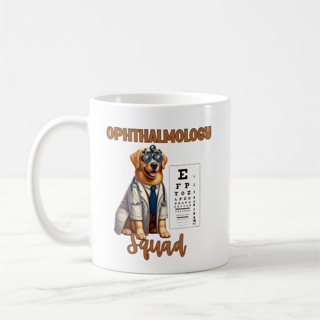 Paws and Vision Animal Ophthalmology Squad Coffee Mug (Left)