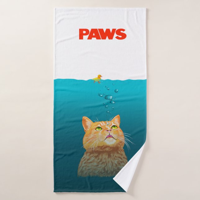 Paws!  bath towel (Bath Towel)