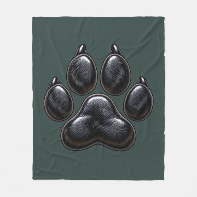 Paws Before Boots in the Sunset Fleece Blanket (Front)