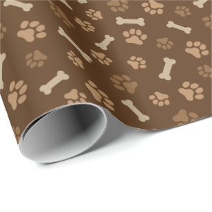 Paws & Bones – Dog Lover Pattern Wrapping Paper