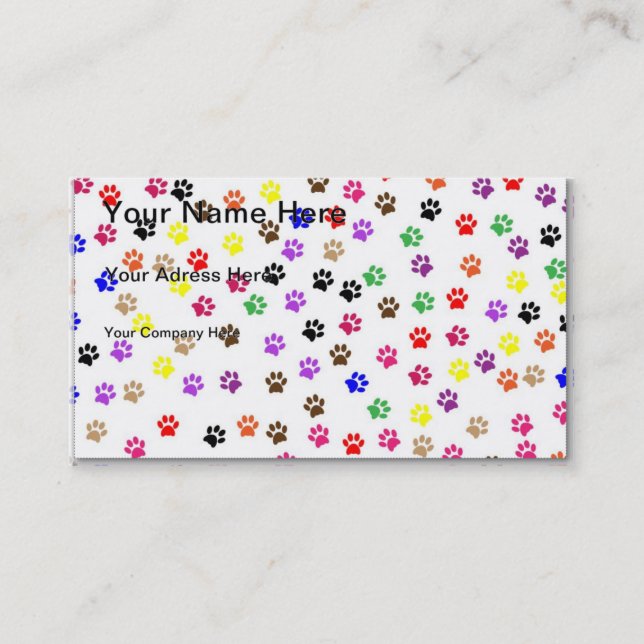 Paws Business Card (Front)