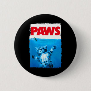 Paws Cat And Mouse Top  6 Cm Round Badge