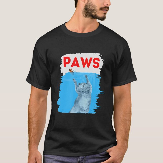 Paws Cat and Mouse Top Cute Cat Parody (Front)
