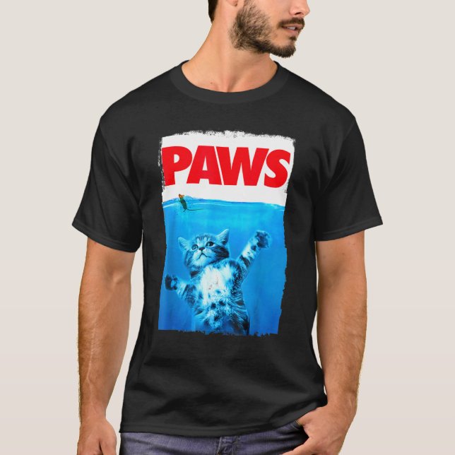 Paws Cat And Mouse Top Cute Cat Parody Top (Front)