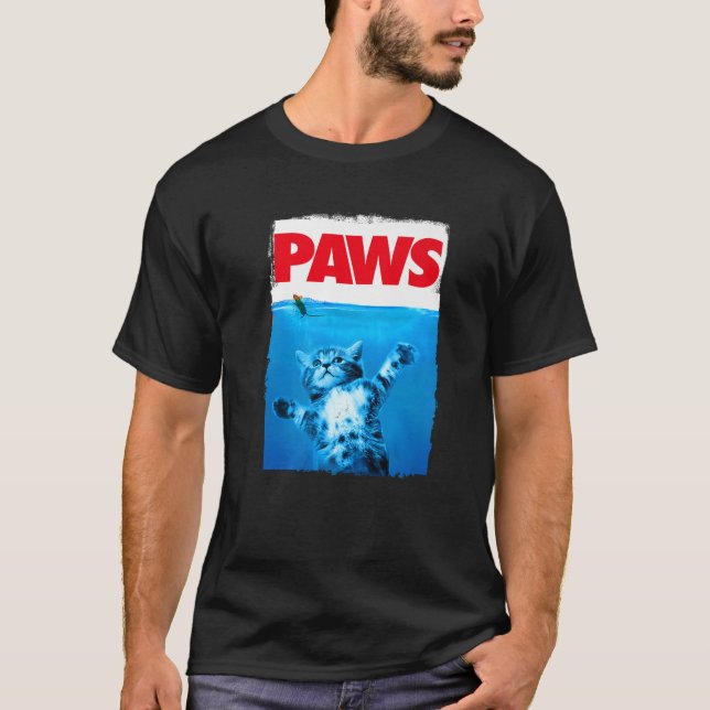 Paws Cat and Mouse Top Cute Funny Cat Lover Parody (Front)