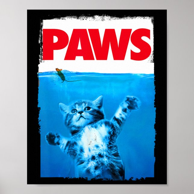 Paws Cat And Mouse Top  Poster (Front)