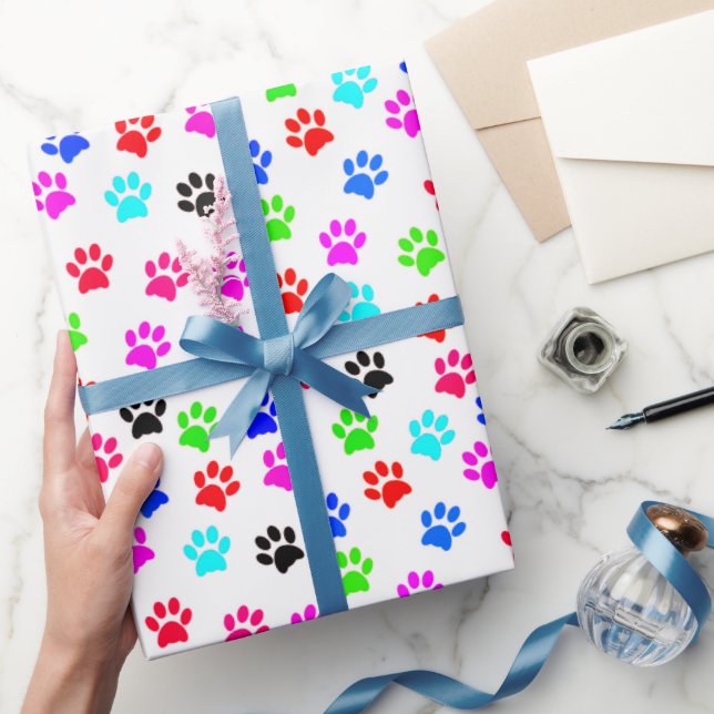 Paws Cat Lover Dog Lover Cat Mum Dog Mum Pet Lover Wrapping Paper (Gifting)
