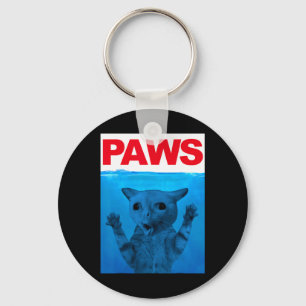 Paws Cat Meme Humour Funny Kitty Lover Funny Cats Key Ring