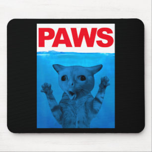 Paws Cat Meme Humour Funny Kitty Lover Funny Cats Mouse Mat