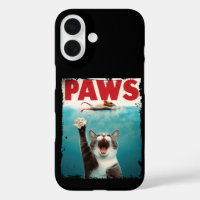 PAWS Cat Mouse Parody Of The Jaws Movie Poster