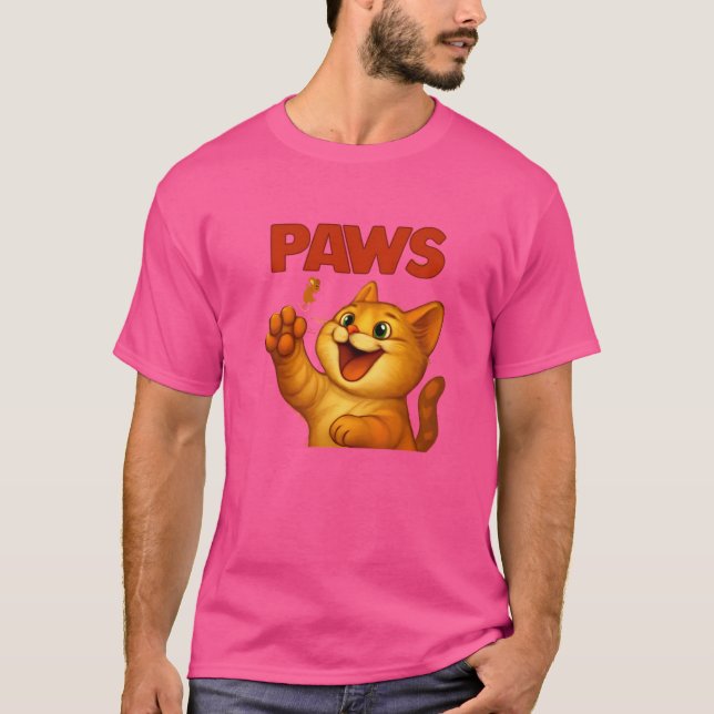 PAWS Cat & Mouse Parody T-Shirt (Front)