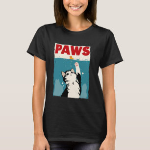 Paws Cat Novelty Graphic Men Kids Women Funny Cat T-Shirt
