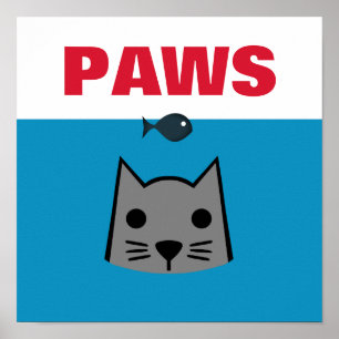 Paws, Cat Poster