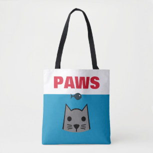 Paws, Cat Tote Bag