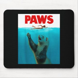 Paws Ferret Shark Parody Funny Ferret Owner Ferret Mouse Mat