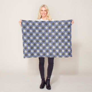 Paws fleece blanket