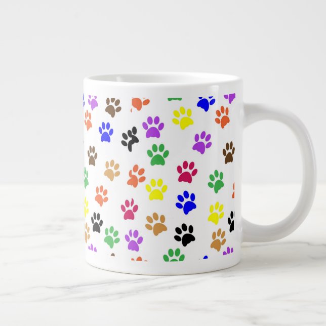 Paws for a cuppa break! large coffee mug (Right)