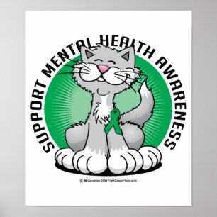 Paws for Mental Health Cat Poster