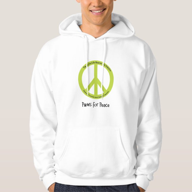 Paws for Peace Hooded sweatshirt (Front)