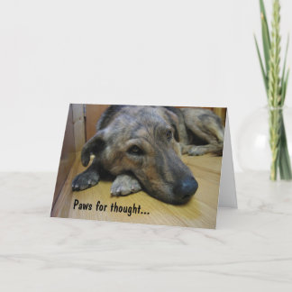 Paws for thought : Dog 2 Card