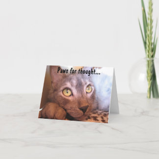 Paws For Thought Eyes Card