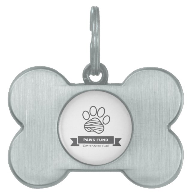 PAWS Fund Pet Tag (Denver Actors Fund) (Front)