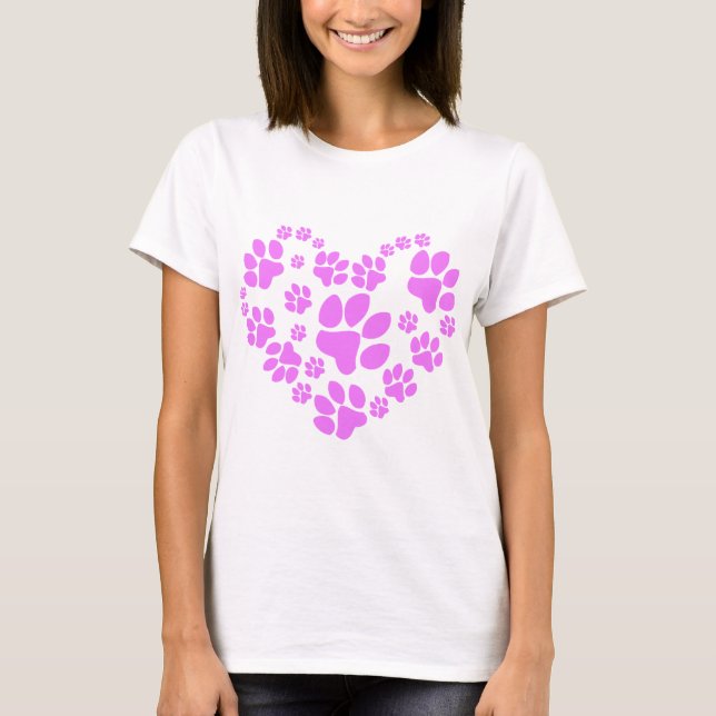 Paws Heart T-Shirt (Front)