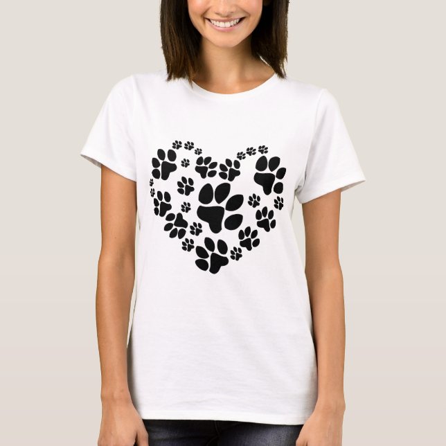 Paws Heart T-Shirt (Front)