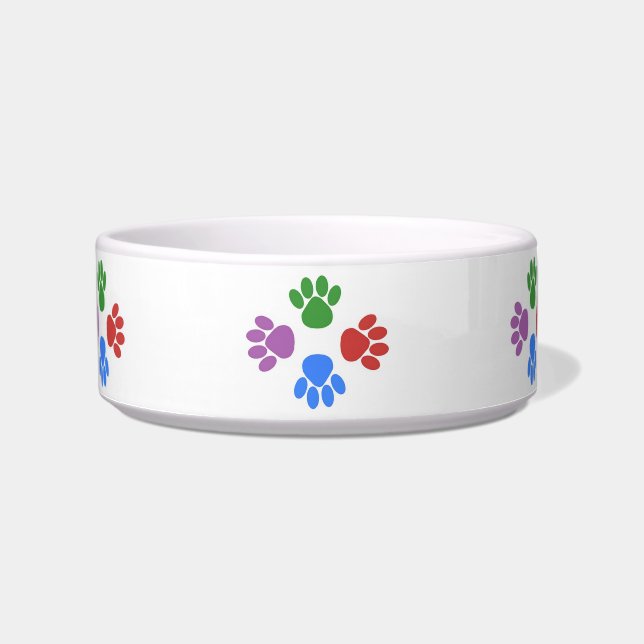 Paws Here Cat Pet Bowl (Front)