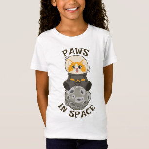 Paws in space Cat Astronaut Cosmic animal T-Shirt