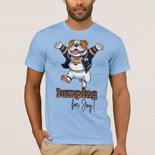 Paws in the Air Bulldog Fun Art T-Shirt