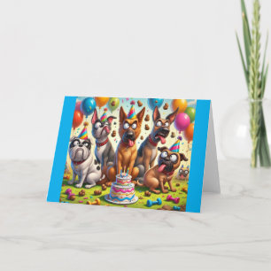 Paws-itively Hilarious A Birthday Day Celebration Card