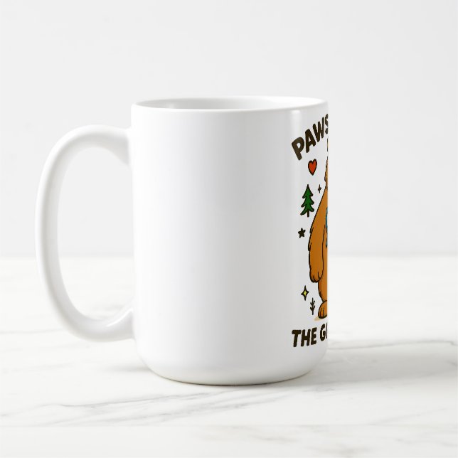 Paws-itively the Greatest Dad Bear Coffee Mug (Left)